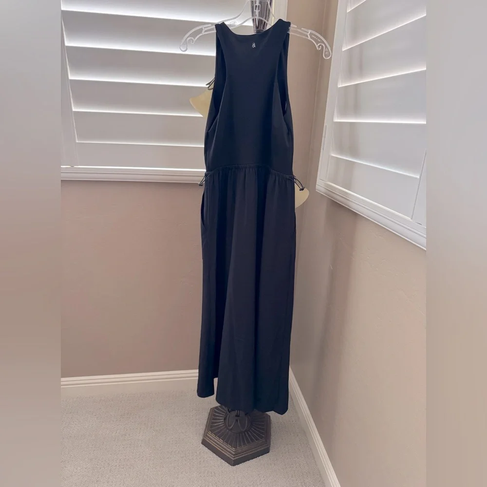 Lou & Grey Side Bungee Pocket Midi Dress Size S - Picture 3 of 5